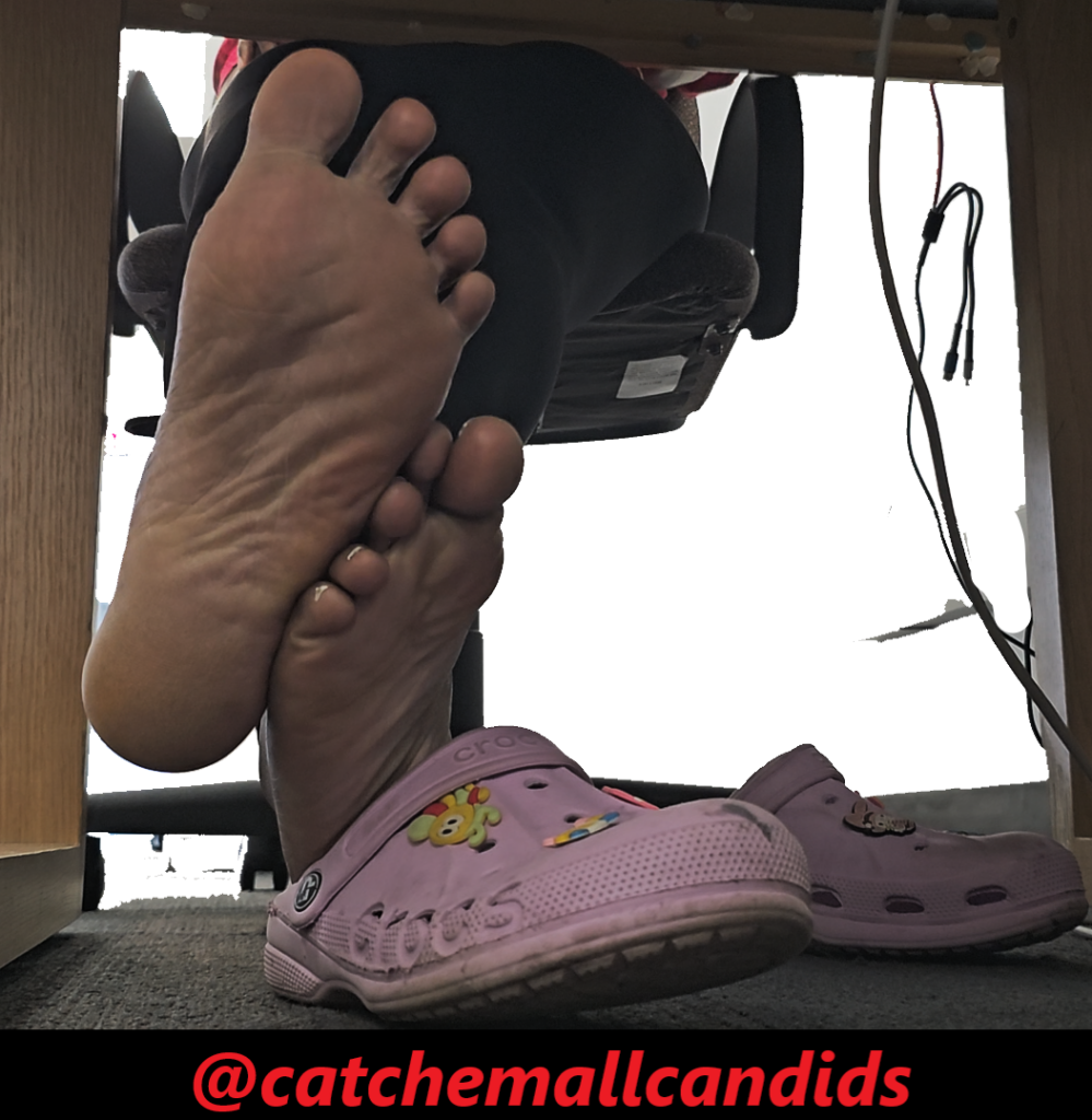 Ebony Soles out of Pink Crocs